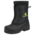 thumbnail image 1 of Dream Pairs Boys Girls Kids Warm Waterproof Snow Boots Winter Outdoor Snow Boots KSTAR BLACK/NEON/GREEN Size 2, 1 of 6