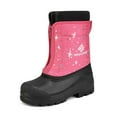 thumbnail image 1 of Dream Pairs Boys Girls Kids Warm Waterproof Snow Boots Winter Outdoor Snow Boots KSTAR FUCHSIA/MULTI Size 4, 1 of 5