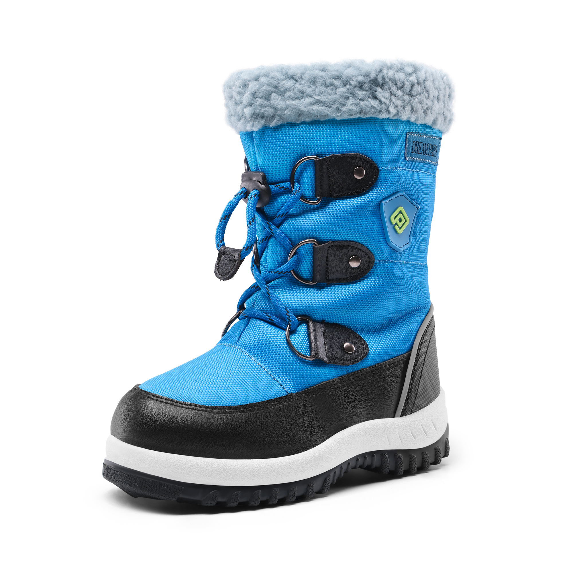 Dream Pairs Boys Girls Snow Boots Slip Resistant Faux Fur Lined Knee