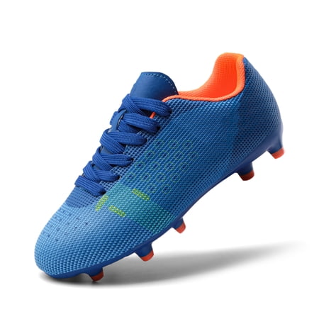 Dream Pairs Boys Girls Soccer Cleats Kids Football Shoes Toddler/Little Kid/Big Kid SDSO224K ROYAL BLUE/ORANGE Size 1