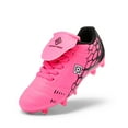 thumbnail image 1 of Dream Pairs Boys Girls Soccer Football Cleats Shoes(Toddler/Little Kid/Big Kid) SUPERFLIGHT-3K FUCHSIA/BLACK Size 13, 1 of 5