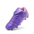 thumbnail image 1 of Dream Pairs Boys Girls Soccer Football Cleats Shoes(Toddler/Little Kid/Big Kid) SUPERFLIGHT-3K LIGHT/PURPLE/PINK Size 12, 1 of 5