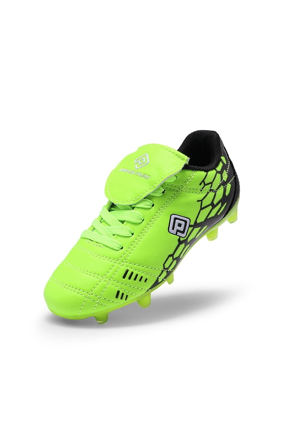 Boys Girls Soccer Football Cleats Shoes(Toddler/Little Kid/Big Kid) SUPERFLIGHT-3K NEON/GREEN/BLACK Size 1