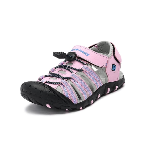 Dream Pairs Boys Girls Summer Athletic Sandals Kids Beach Walking Sandals 171111-K PINK/GREY/BLUE Size 10 toddler