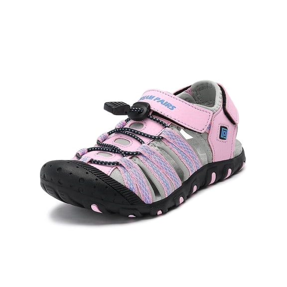 Dream Pairs Boys Girls Summer Athletic Sandals Kids Beach Walking Sandals 171111-K PINK/GREY/BLUE Size 13 Little Kid