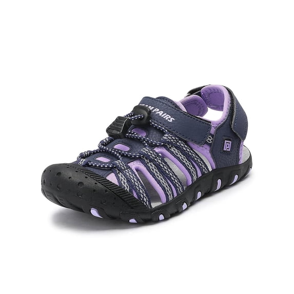 Dream Pairs Boys Girls Summer Athletic Sandals Kids Beach Walking Sandals 171111-K PURPLE Size 5 Big Kid