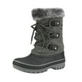 thumbnail image 1 of Dream Pairs Boys Girls Toddler Kids Ankle Winter Snow Boots Faux Fur-Lined Soft Boots Shoes Warm FORESTER GREY Size 5 Big Kid, 1 of 5