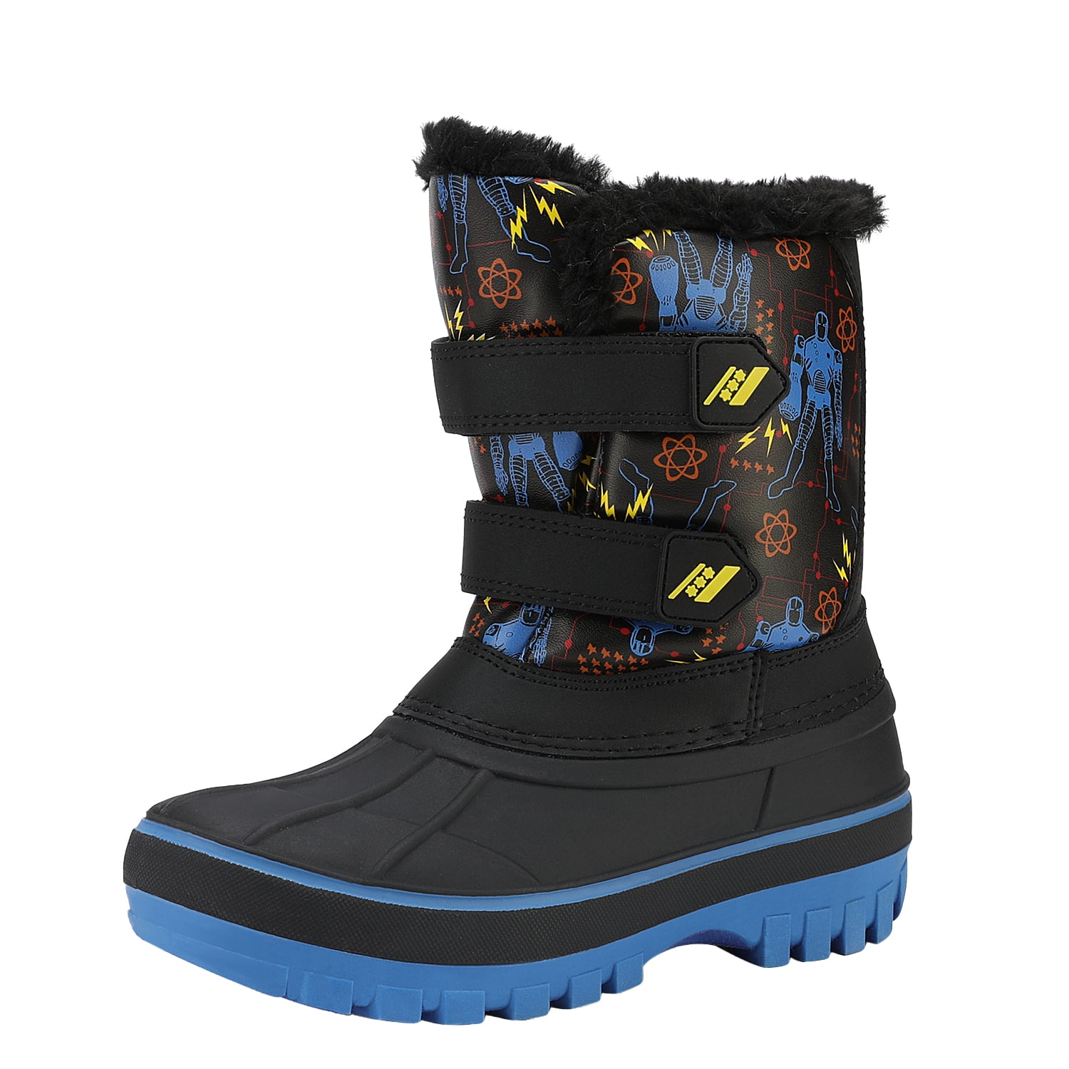 Dream Pairs Boys & Girls Winter Zip Snow Boots Outdoor Warm Waterproof