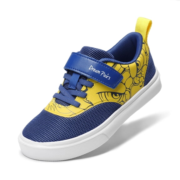 Dream Pairs Boys Shoes Casual Running Tennis Athletic Walking Sneakers for Toddler/Little Kids SDFS2214K BLUE/YELLOW Size 10