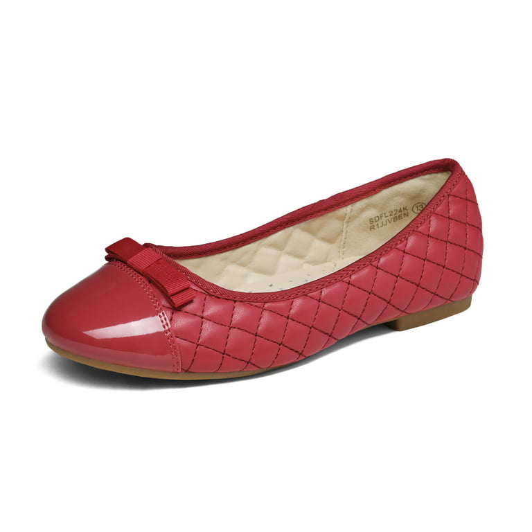 Toddler Shoes By Liv & Mia  Girls Boutique Red Quilted Bow Flats – Mia  Belle Girls
