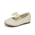 thumbnail image 1 of Dream Pairs Girls Mary Jane Flats Shoes Kids Lightweight Slip On Flat Shoes Casual Walking Shoes For Kids SOPHIA-22 IVORY Size 8, 1 of 6