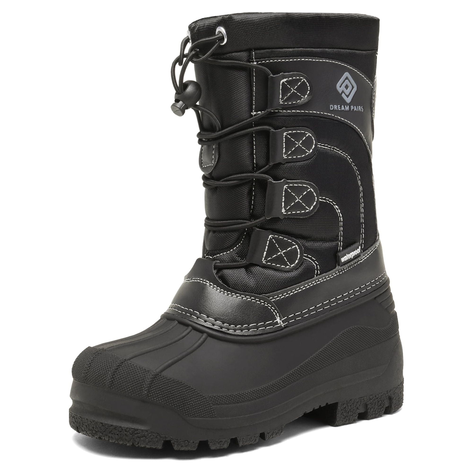 VIKING Boy's Snow Boot, Size 14 Little Kid - Warm Winter Boots With Gore-Tex, Slip-On Design, Rubber Sole
