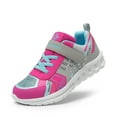 thumbnail image 1 of Dream Pairs Kids Boys &Girls Lightweight Athletic Sneakers Breathable Running Shoes Kd18002K Grey/Fuchsia/Blue Size 9, 1 of 5