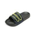 thumbnail image 1 of Dream Pairs Kids Boys Girls Slides Sandals Hook and Loop Slip On Summer Beach Water Shoes SDSS221K NAVY/YELLOW Size 3 Little Kid, 1 of 5