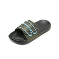 thumbnail image 1 of Dream Pairs Kids Boys Girls Slides Sandals Hook and Loop Slip On Summer Beach Water Shoes SDSS221K OLIVE GREEN/BLUE Size 9 Toddler, 1 of 5