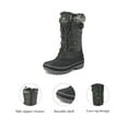 thumbnail image 1 of Dream Pairs Kids Boys & Girls Snow Boots Insulated Waterproof Winter Snow Boots KRIVER-1 BLACK/GREY Size 4, 1 of 5