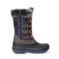 thumbnail image 1 of Dream Pairs Kids Boys & Girls Snow Boots Insulated Waterproof Winter Snow Boots KRIVER-1 NAVY/GREY/ORANGE Size 3, 1 of 5
