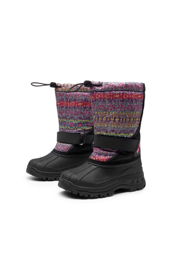 Kids Boys Girls Waterproof Mid Calf Snow Boots Outdoor Insulated Winter Warm Duck Boots