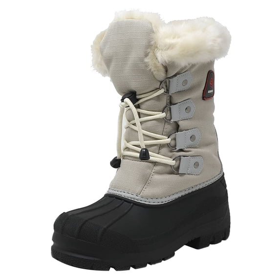 Dream Pairs Kids Boys Girls Winter Snow Boots Insulated Outdoor Snow Boots Soft Warm Shoes Boots