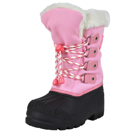 BURUDANI Kids Boys Girls Winter Snow Boots Insulated Outdoor Snow Boots Soft Warm Shoes Boots