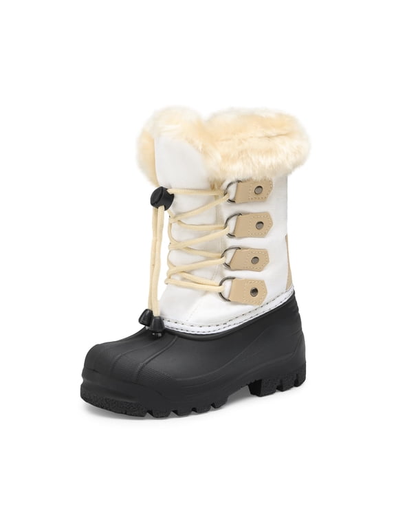 Kids Boys Girls Winter Snow Boots Insulated Outdoor Snow Boots Soft Warm Shoes Boots