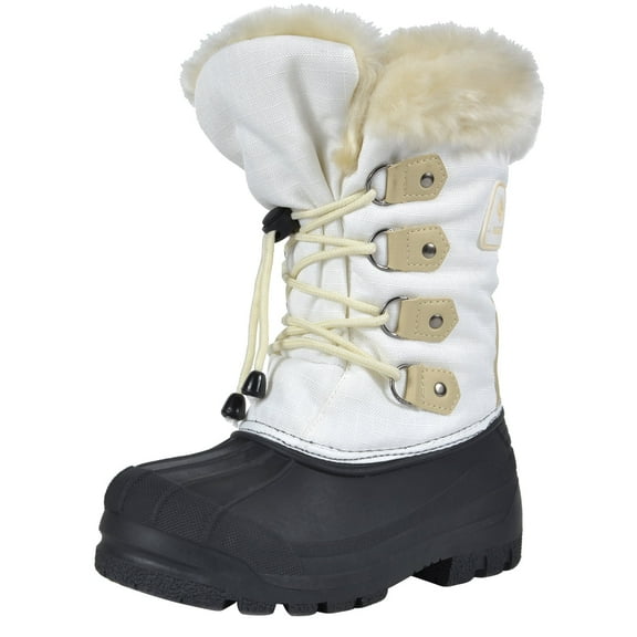 BURUDANI Kids Boys Girls Winter Snow Boots Insulated Outdoor Snow Boots Soft Warm Shoes Boots