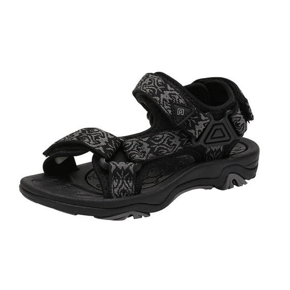 Dream Pairs Kids Casual Beach Walking Sandals Girls Boys Summer Open Toe Sandals Outdoor Sports Sandals Shoes 170892-K Black Size 1