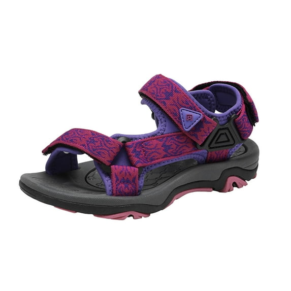 Dream Pairs Kids Casual Beach Walking Sandals Girls Boys Summer Open Toe Sandals Outdoor Sports Sandals Shoes 170892-K Fuchsia/Purple Size 6
