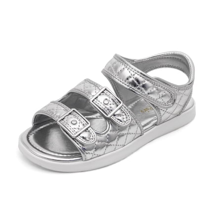 Dream Pairs Kids Girls Boys Summer Open Toe Sandals with Adjustable Strap Buckle Shoes Toddler/Little Kid SDSD2210K BEIGE/WHITE Size 13