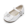 thumbnail image 1 of Dream Pairs Kids Girls Toddlers Mary Jane Flats Shoes Casual Princess Dress Shoes ANGEL-22 WHITE Size 10 Toddler, 1 of 5