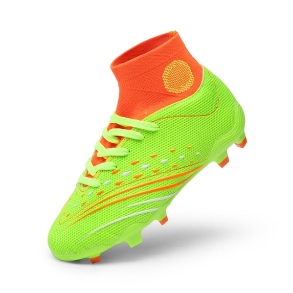 Dream Pairs Kids High Top Soccer Shoes Boys Girls Youth Firm Ground Football Cleats Outdoor Training Athletic for Little/Big Kid