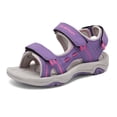 thumbnail image 1 of Dream Pairs Kids Sports Sandals Girls Boys Outdoor Summer Beach Athletic Sandals Casual Walking Sandals 170891_K PURPLE/FUCHSIA/LIGHT/GREY Size 12, 1 of 7