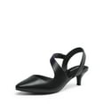 thumbnail image 1 of Dream Pairs Kitten Heels for Women Closed Toe Pointed Toe Low Heel Strappy Pumps Party Dance Wedding Dress Shoes for Women, 1 of 5