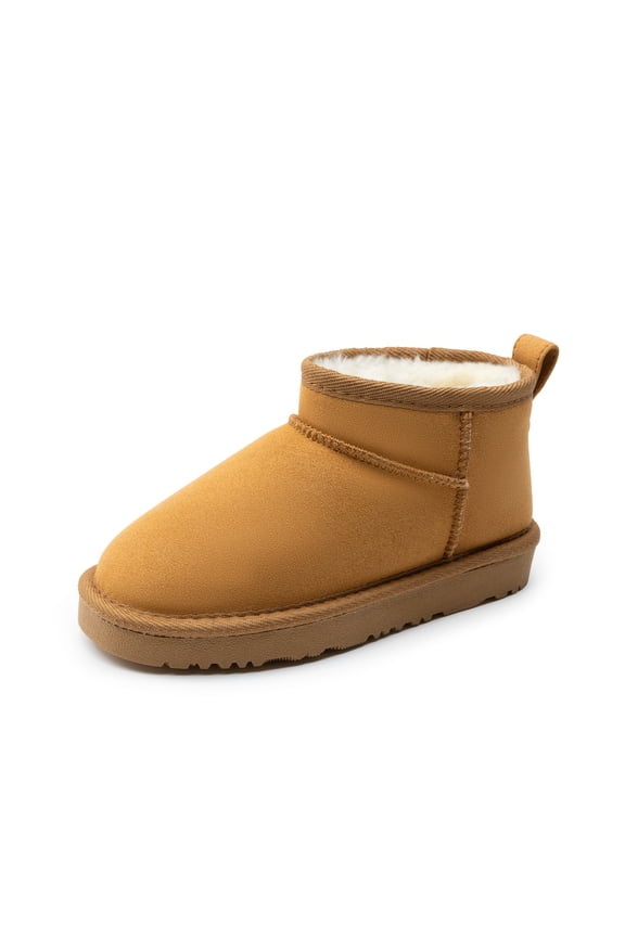 Dream Pairs Little/Big Kids' Warm Ankle Boots Faux Fur Lined Winter Snow Shoes (Boys & Girls)