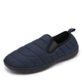 thumbnail image 1 of Dream Pairs Men's Water-Resistant Winter Warm Slippers, Slip-on Indoor Outdoor Machine Washable House Shoes DSL217M-2 DARK/BLUE Size 10, 1 of 4