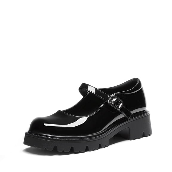 DREAM PAIRS Mary Jane Platform Shoes for Women Closed Toe Chunky Block Heel Cute Dress Shoes