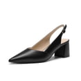 thumbnail image 1 of DREAM PAIRS Womens Slingback Chunky Heels for Women Comfortable Pointed Closed Toe Block Heels Wedding Party Women's Pumps Business Casual Work Dress Shoes, 1 of 7