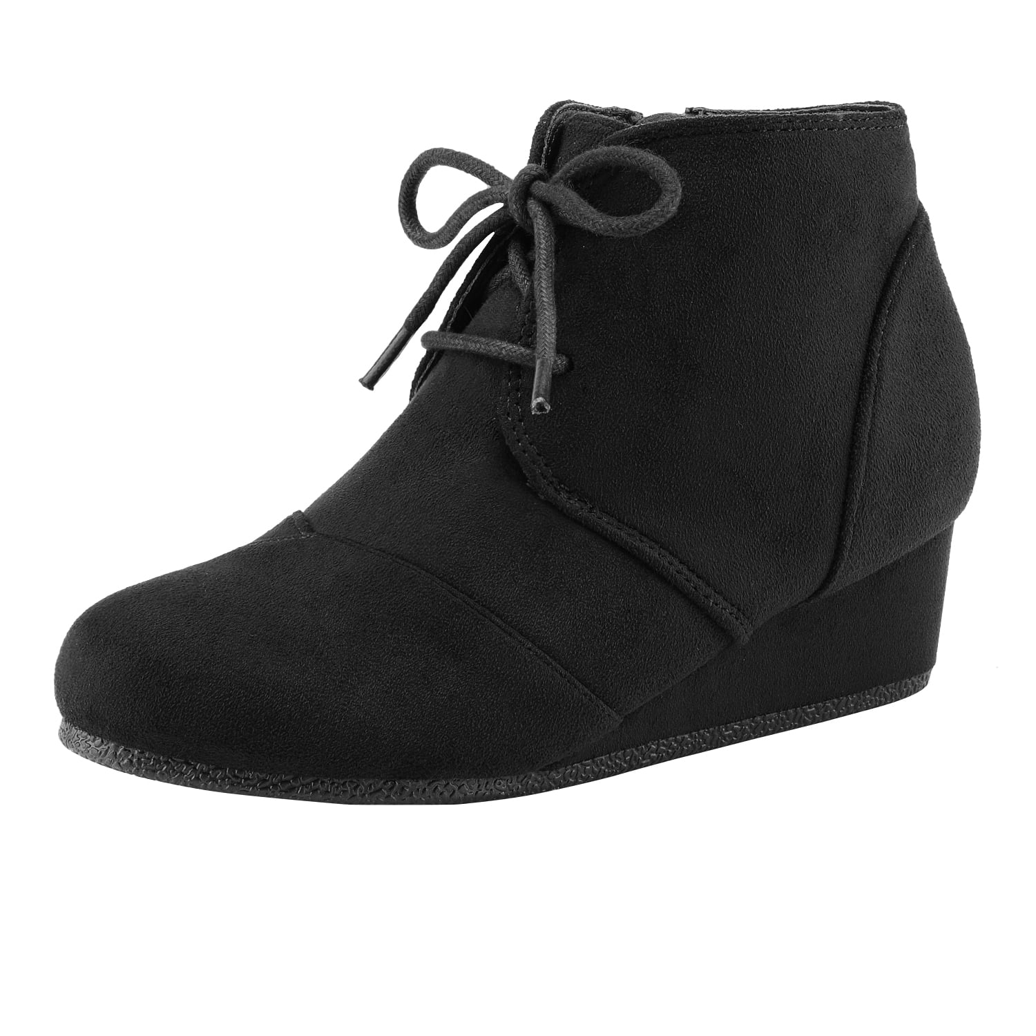 Dream Pairs Toddler/Little Kid/Big Kid Girl's Low Wedge Heel Booties ...