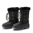 thumbnail image 1 of DREAM PAIRS Toddler/Little Kid/Big Kids Mid Calf Knee High Winter Snow Boots NORDIC BLACK Size 2, 1 of 6