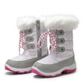 thumbnail image 1 of DREAM PAIRS Toddler/Little Kid/Big Kids Mid Calf Knee High Winter Snow Boots NORDIC GREY/PINK Size 4, 1 of 6