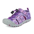 thumbnail image 1 of Dream Pairs Unisex Boys Girls Closed-Toe Outdoor Summer Sport Athletic Sandals Toddler/Little Kid/Big Kid 181105K PURPLE/LIGHT/PURPLE Size 4, 1 of 4