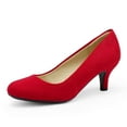 thumbnail image 1 of Dream Pairs Women Bridal Slip On Wedding Shoes Party Dress Low Heel Pumps Shoes, 1 of 5