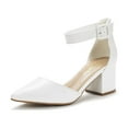 thumbnail image 1 of Dream Pairs Women Fashion Pump Shoes Ankle Strap Pointed Toe Low Chunky Dress Shoes ANNEE, 1 of 2