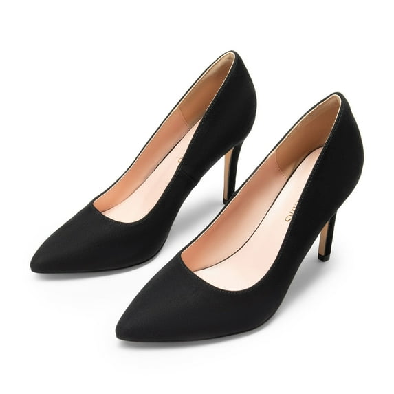 BURUDANI Women Pointed Toe High Heel Shoes Wedding Party Pumps Shoes