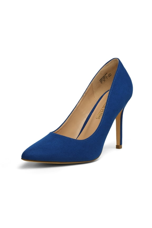 Women Pointed Toe High Heel Shoes Wedding Party Pumps Shoes ROYAL/BLUE CHRISTIAN-NEW size 7.5