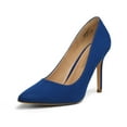 thumbnail image 1 of Dream Pairs Women Pointed Toe High Heel Shoes Wedding Party Pumps Shoes ROYAL/BLUE CHRISTIAN-NEW size 8.5, 1 of 5
