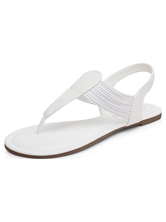 Pairs Women Rhinestone Elastic Strappy String Thong Sandals Ankle Strap Summer Gladiator Flat Sandals