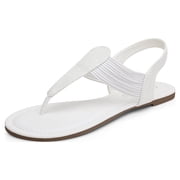 DREAM PAIRS Pairs Women Rhinestone Elastic Strappy String Thong Sandals Ankle Strap Summer Gladiator Flat Sandals
