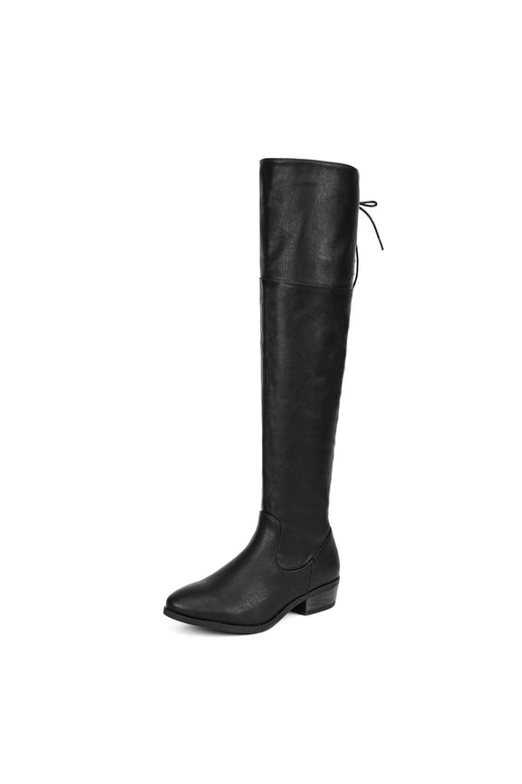 Women's Suede Winter Boots Over-The-Knee Riding Design