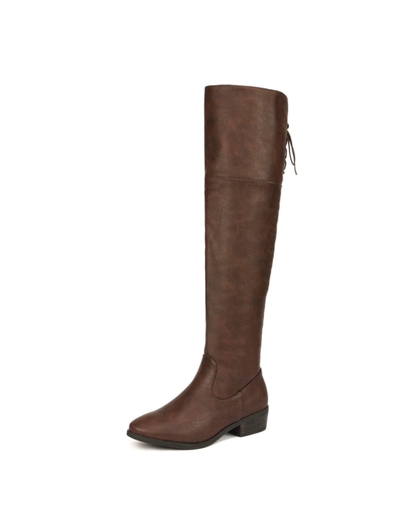 Women's Suede Winter Boots Over-The-Knee Riding Design
